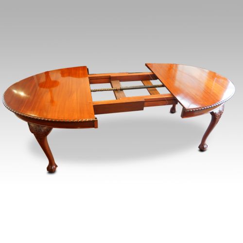 fig 2. Maple & co mahogany extending dining table