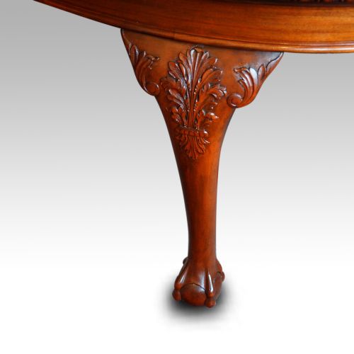fig 3. Maple & co mahogany extending dining table