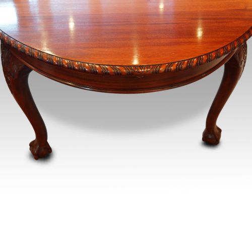 fig 4. Maple & co mahogany extending dining table