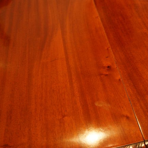 fig 5. Maple & co mahogany extending dining table