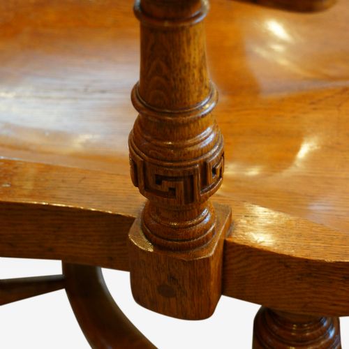 fig 1. Victorian oak desk chair