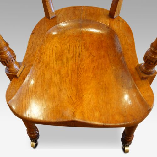 fig 4. Victorian oak desk chair