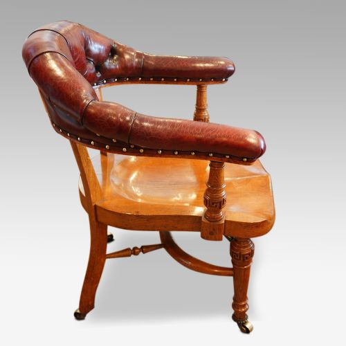 fig 5. Victorian oak desk chair