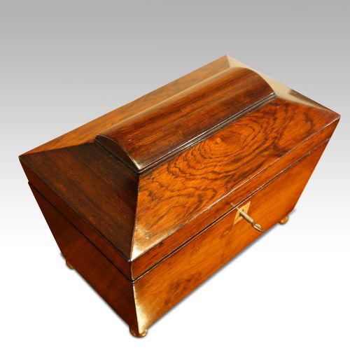 fig 3. Antique rosewood caddy