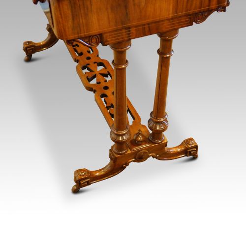 fig 4. Victorian walnut card table