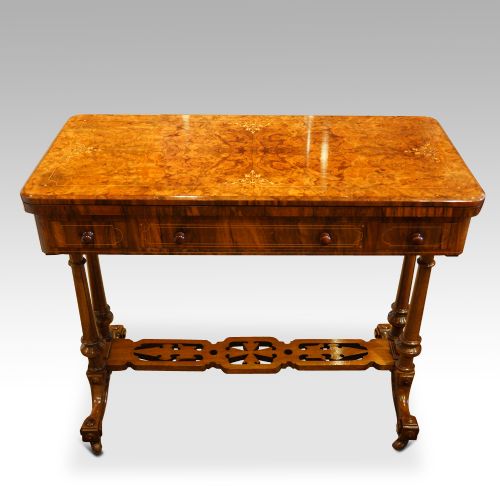 fig 5. Victorian walnut card table