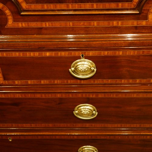 fig 4. Antique mahogany linen press