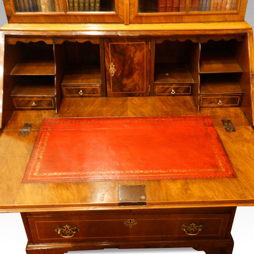 fig 2. Antique walnut bureau bookcase