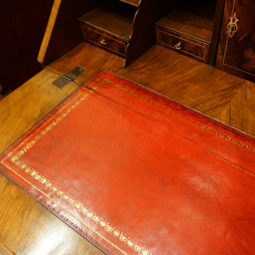 fig 4. Antique walnut bureau bookcase