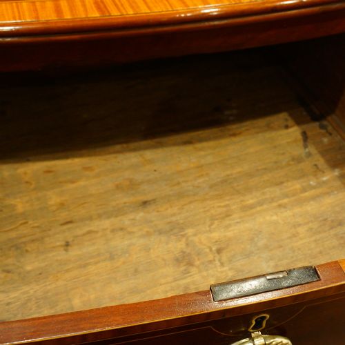 fig 1. Georgian inlaid bow front chest