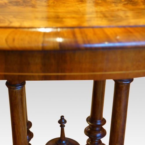 fig 1. Victorian inlaid walnut table