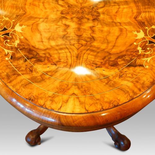 fig 2. Victorian inlaid walnut table