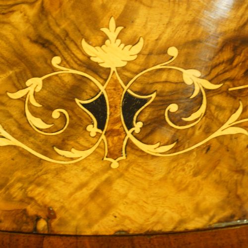 fig 3. Victorian inlaid walnut table