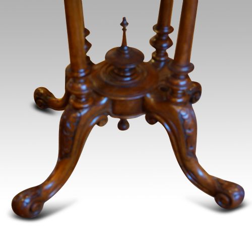fig 4. Victorian inlaid walnut table