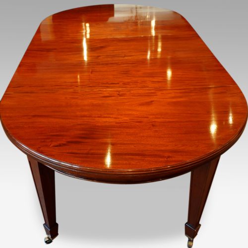 fig 7. Edwardian circular mahogany dining table