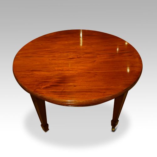 fig 1. Edwardian circular mahogany dining table