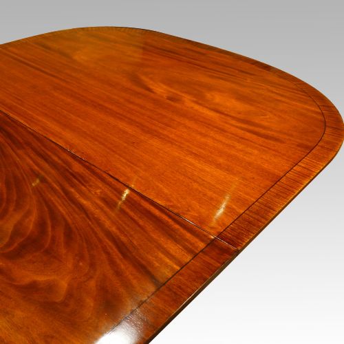 fig 2. Georgian style mahogany twin pillar dining table