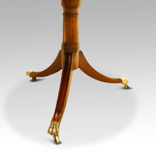 fig 4. Georgian style mahogany twin pillar dining table