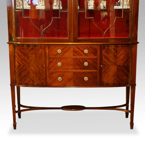 fig 4. Edwardian inlaid mahogany display cabinet