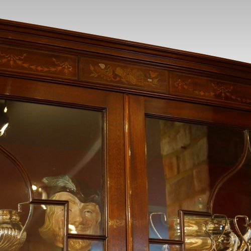fig 5. Edwardian inlaid mahogany display cabinet