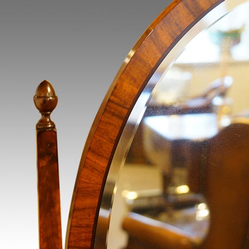 fig 3. Walnut bow front dressing chest