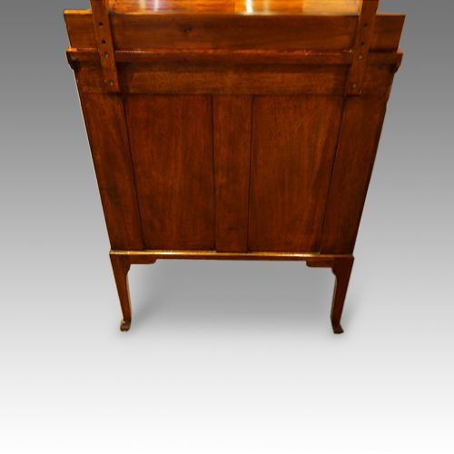 fig 6. Walnut bow front dressing chest