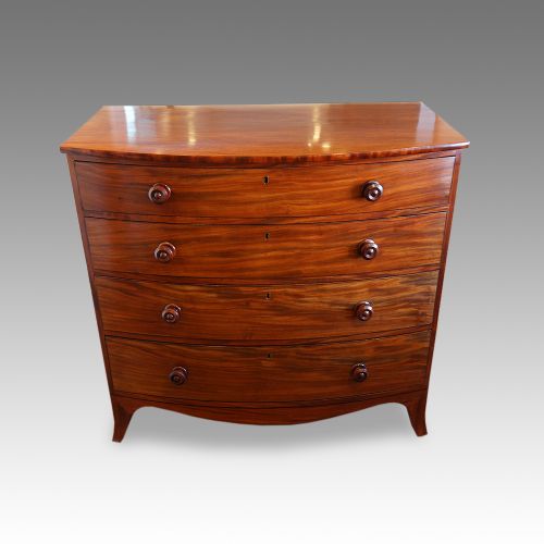 fig 4. Georgian mahogany bow chest