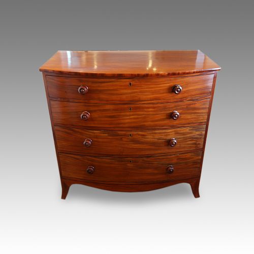 fig 5. Georgian mahogany bow chest