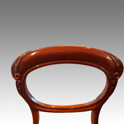 fig 1. Victorian mahogany balloon back dining chairs