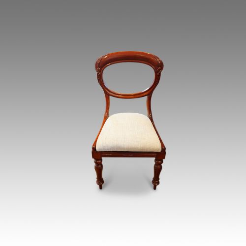 fig 5. Victorian mahogany balloon back dining chairs