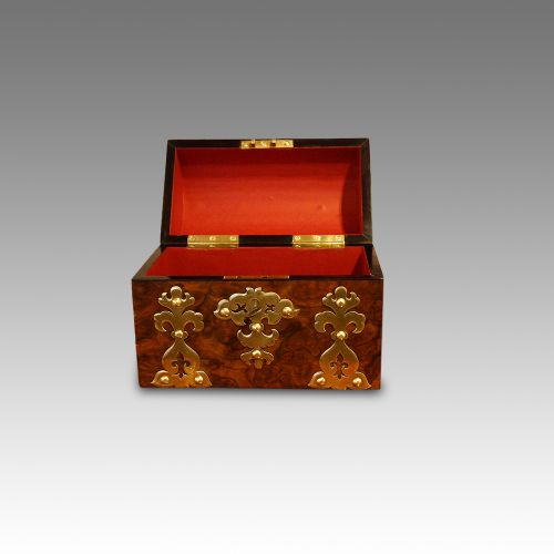 fig 3. Victorian walnut dome top casket