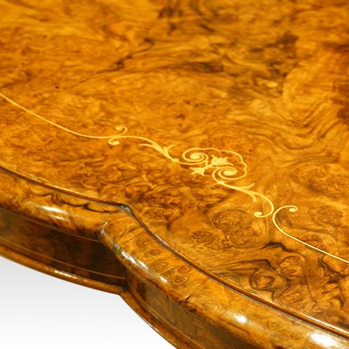fig 4. Victorian walnut inlaid loo table