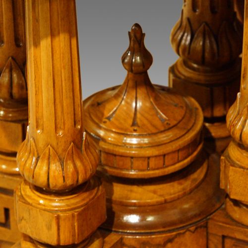 fig 5. Victorian walnut inlaid loo table