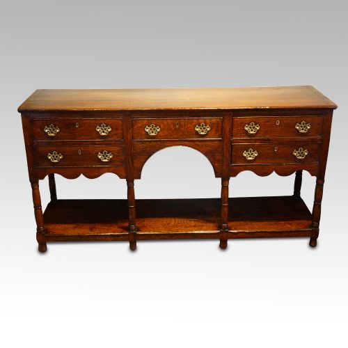 Antique Oak Pot Board Dresser Base