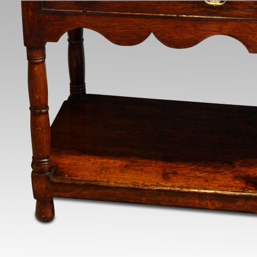 fig 6. Antique oak pot board dresser base