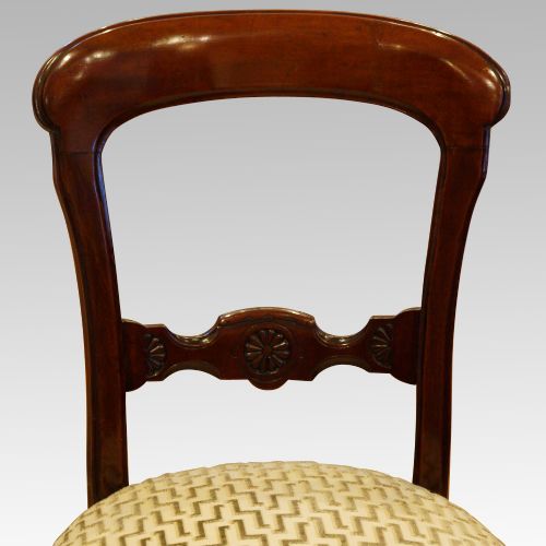fig 1. Victorian set of 6 mahogany dining chairs