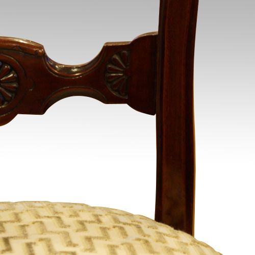 fig 3. Victorian set of 6 mahogany dining chairs