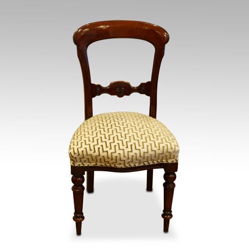 fig 4. Victorian set of 6 mahogany dining chairs