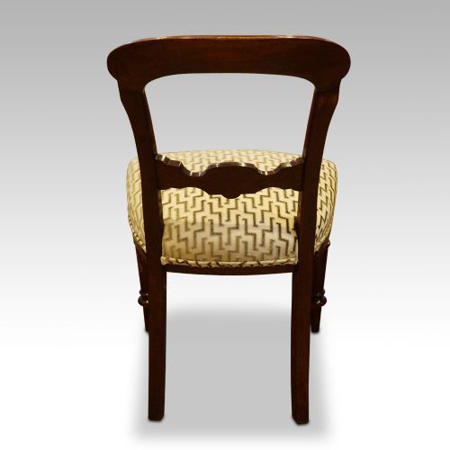 fig 6. Victorian set of 6 mahogany dining chairs