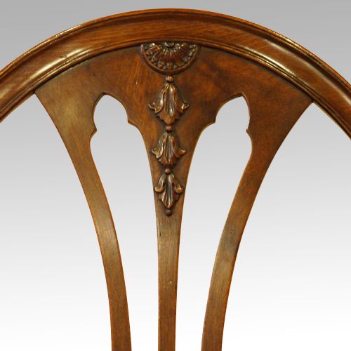 fig 1. Set of 8 Adam style mahogany dining chairs