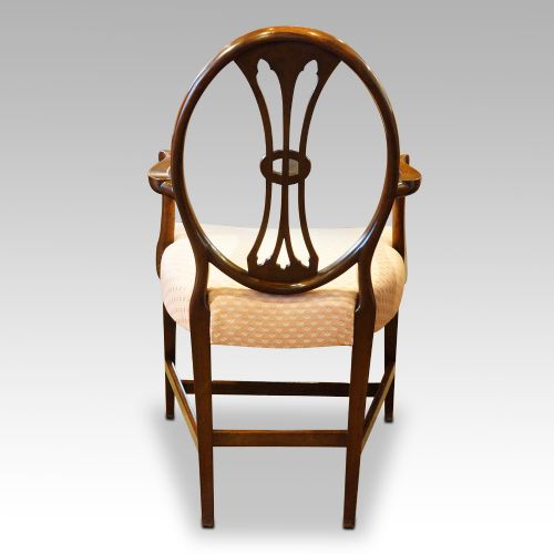 fig 2. Set of 8 Adam style mahogany dining chairs