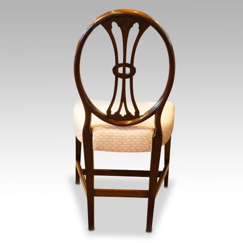 fig 3. Set of 8 Adam style mahogany dining chairs