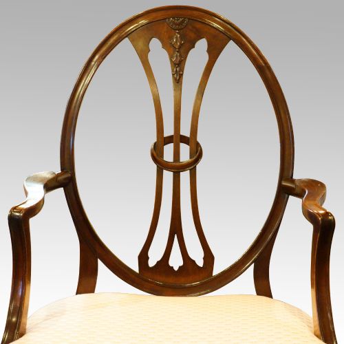 fig 4. Set of 8 Adam style mahogany dining chairs