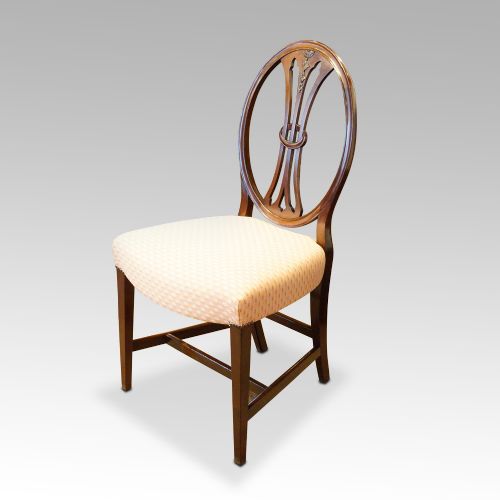 fig 5. Set of 8 Adam style mahogany dining chairs