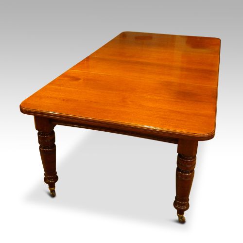 fig 3. Victorian mahogany extending dining table