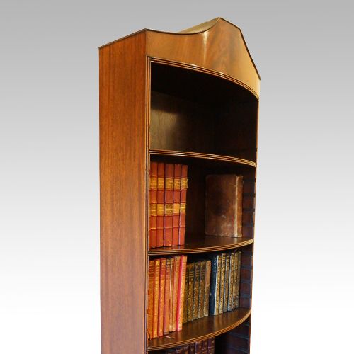 fig 3. Mahogany open bookcase