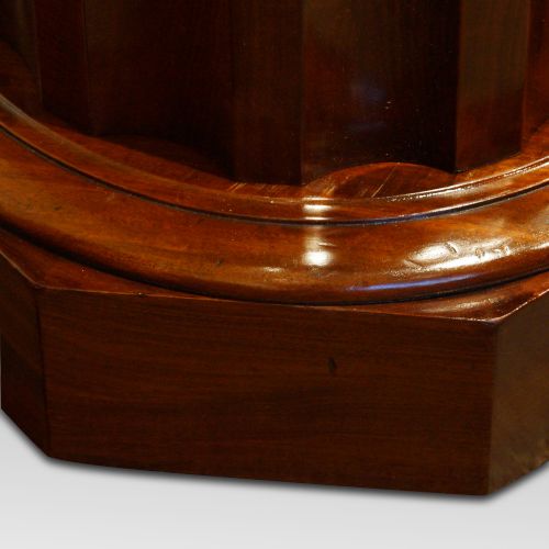 fig 1. Victorian mahogany circular bedside cabinet