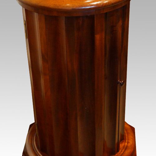 fig 2. Victorian mahogany circular bedside cabinet