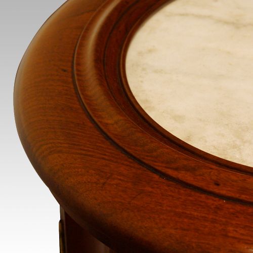 fig 3. Victorian mahogany circular bedside cabinet