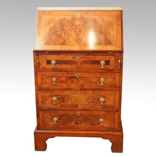 Edwardian Walnut Small Bureau
